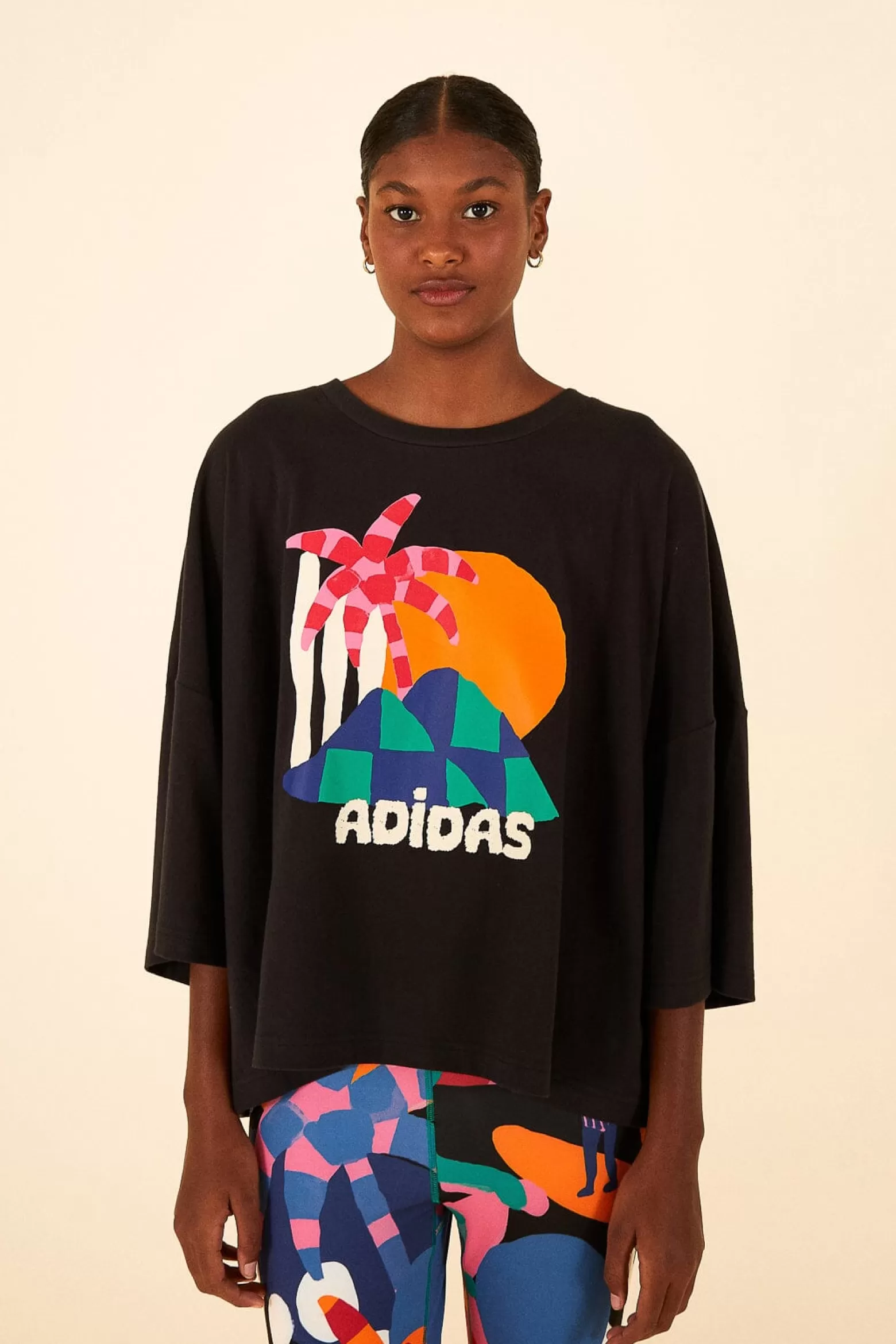 Cheap FARM Rio  ADIDAS FARM GFX TEE BLACK