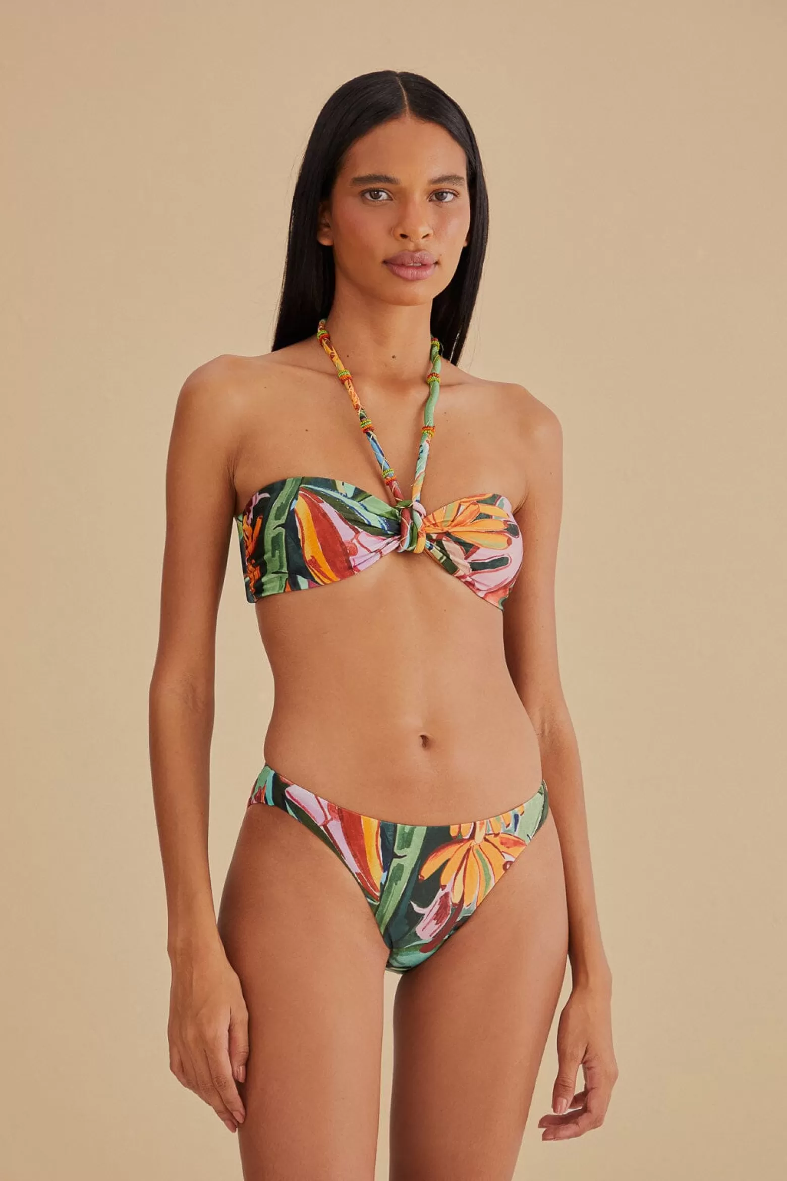 Sale FARM Rio  BANANA FOLIAGE BIKINI TOP