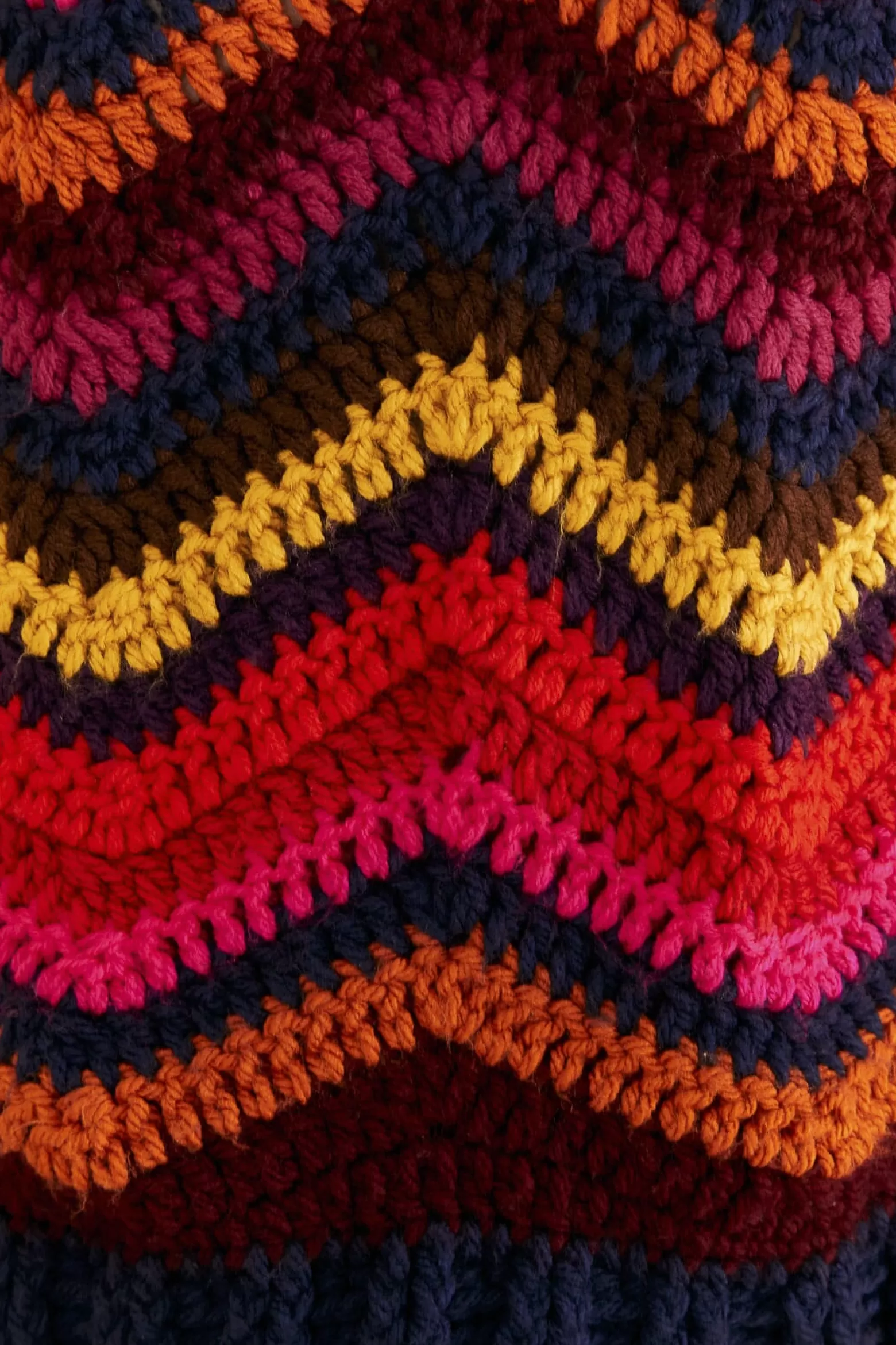 Flash Sale FARM Rio  COLORFUL WAVES CROCHET HIGH NECK SWEATER