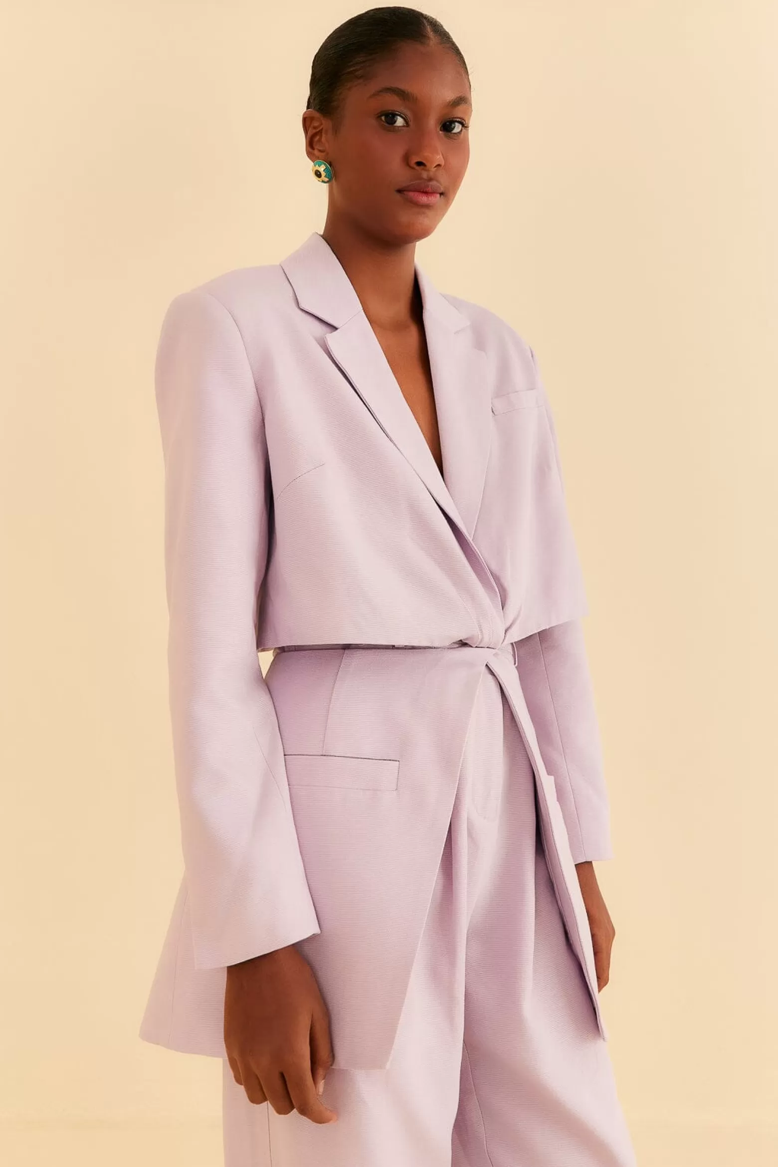 Cheap FARM Rio  LILAC CUT OUT BLAZER