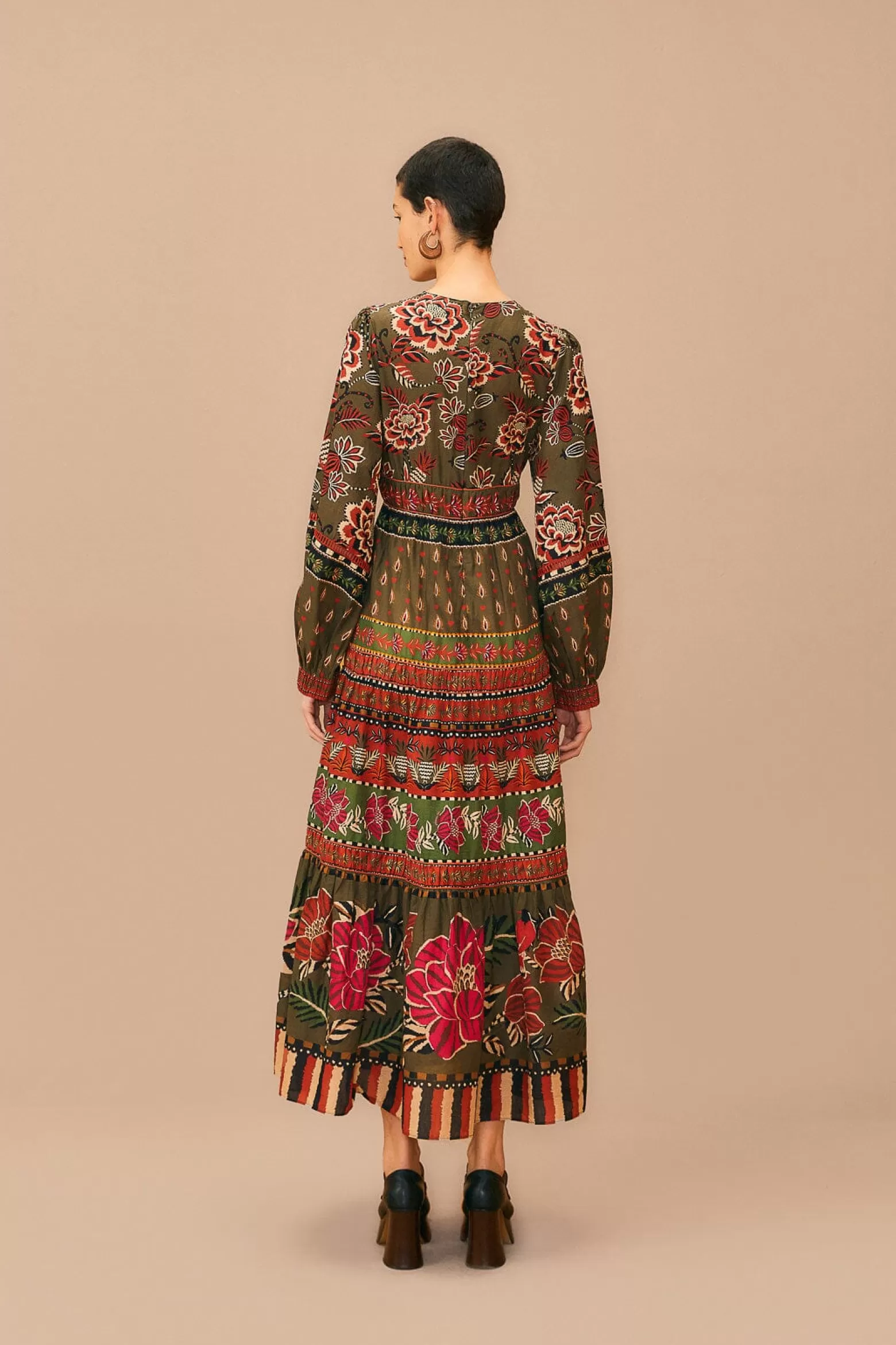 Cheap FARM Rio  MULTICOLOR AINIKA FLORAL GARDEN MAXI DRESS