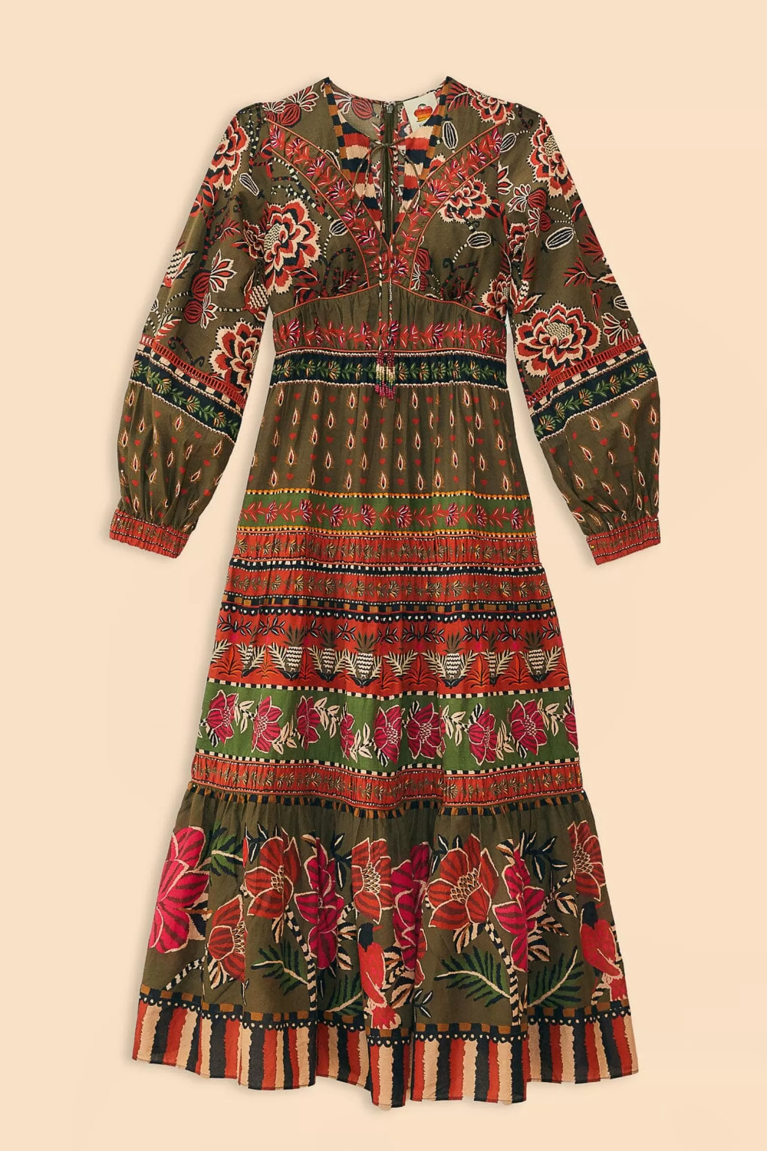 Cheap FARM Rio  MULTICOLOR AINIKA FLORAL GARDEN MAXI DRESS