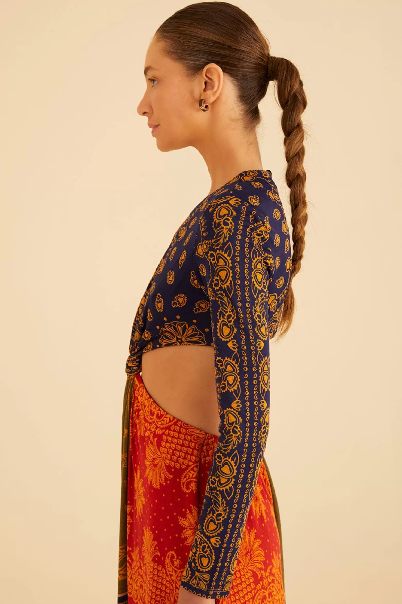 Best Sale FARM Rio  MULTICOLOR BANDANA DREAM CUT OUT MAXI DRESS