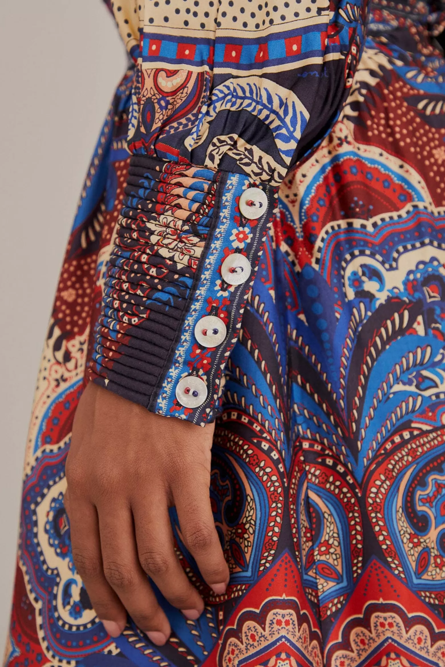 Outlet FARM Rio  MULTICOLOR ENERGY SCARF CUT-OUT MAXI DRESS