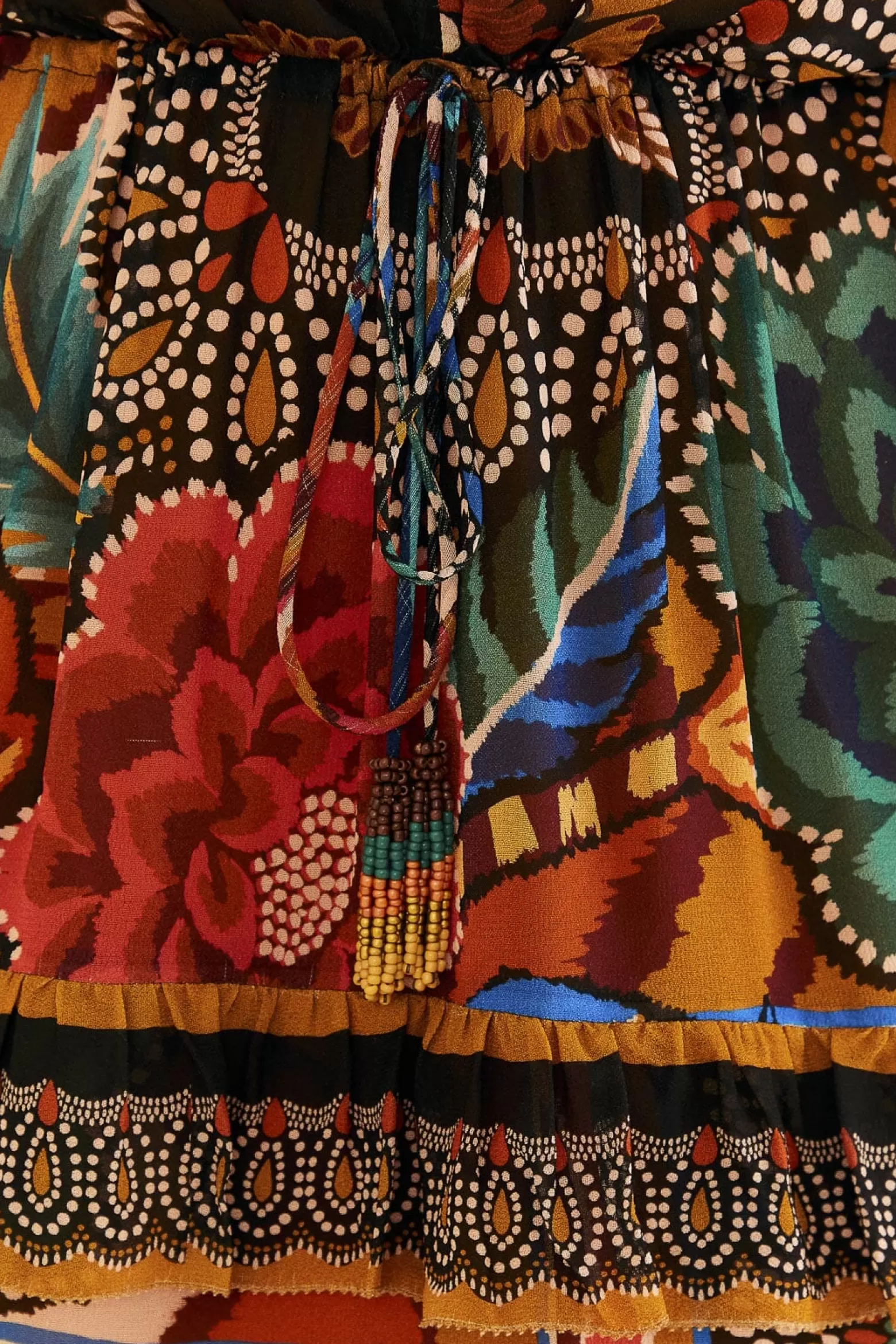 Flash Sale FARM Rio  MULTICOLOR FALL MIX MAXI DRESS