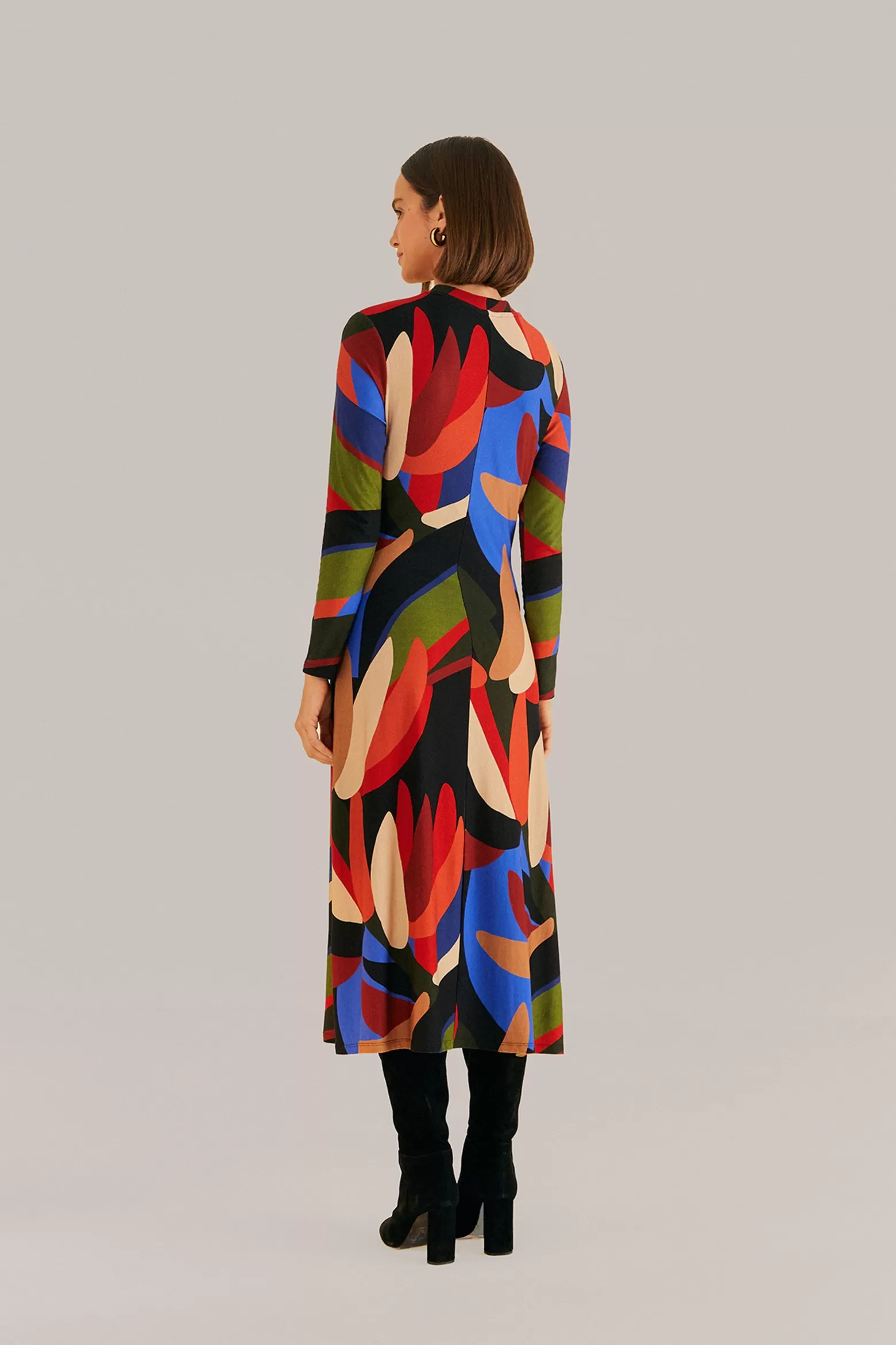 Clearance FARM Rio  MULTICOLOR GRAPHIC BANANAS LENZING™ ECOVERO™ VISCOSE MIDI DRESS