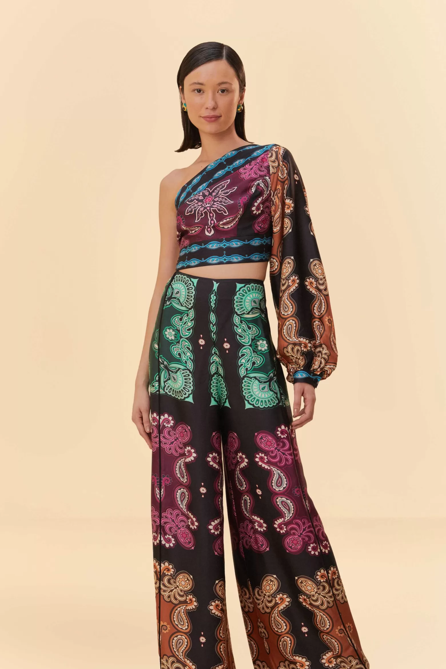 Best FARM Rio  MULTICOLOR SWEET MERMAIDS ASYMMETRIC JUMPSUIT