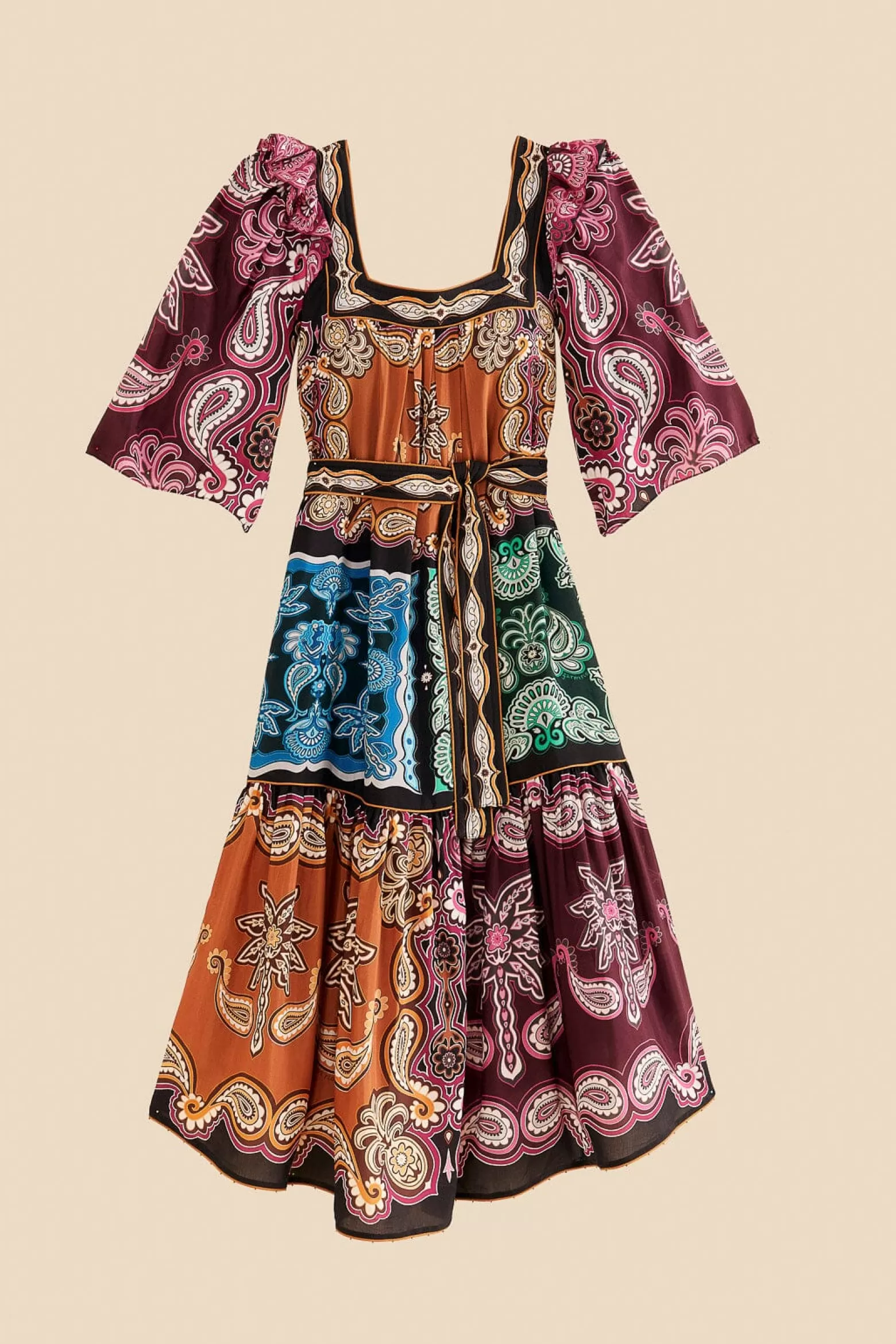 Discount FARM Rio  MULTICOLOR SWEET MERMAIDS MIDI DRESS