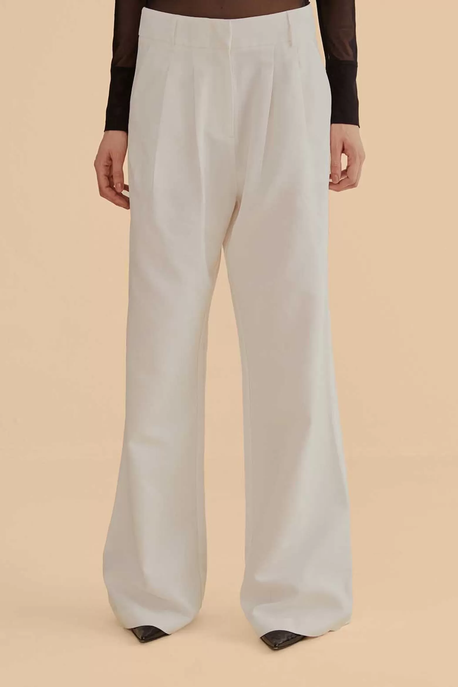 Best FARM Rio  OFF-WHITE WIDE PANTS