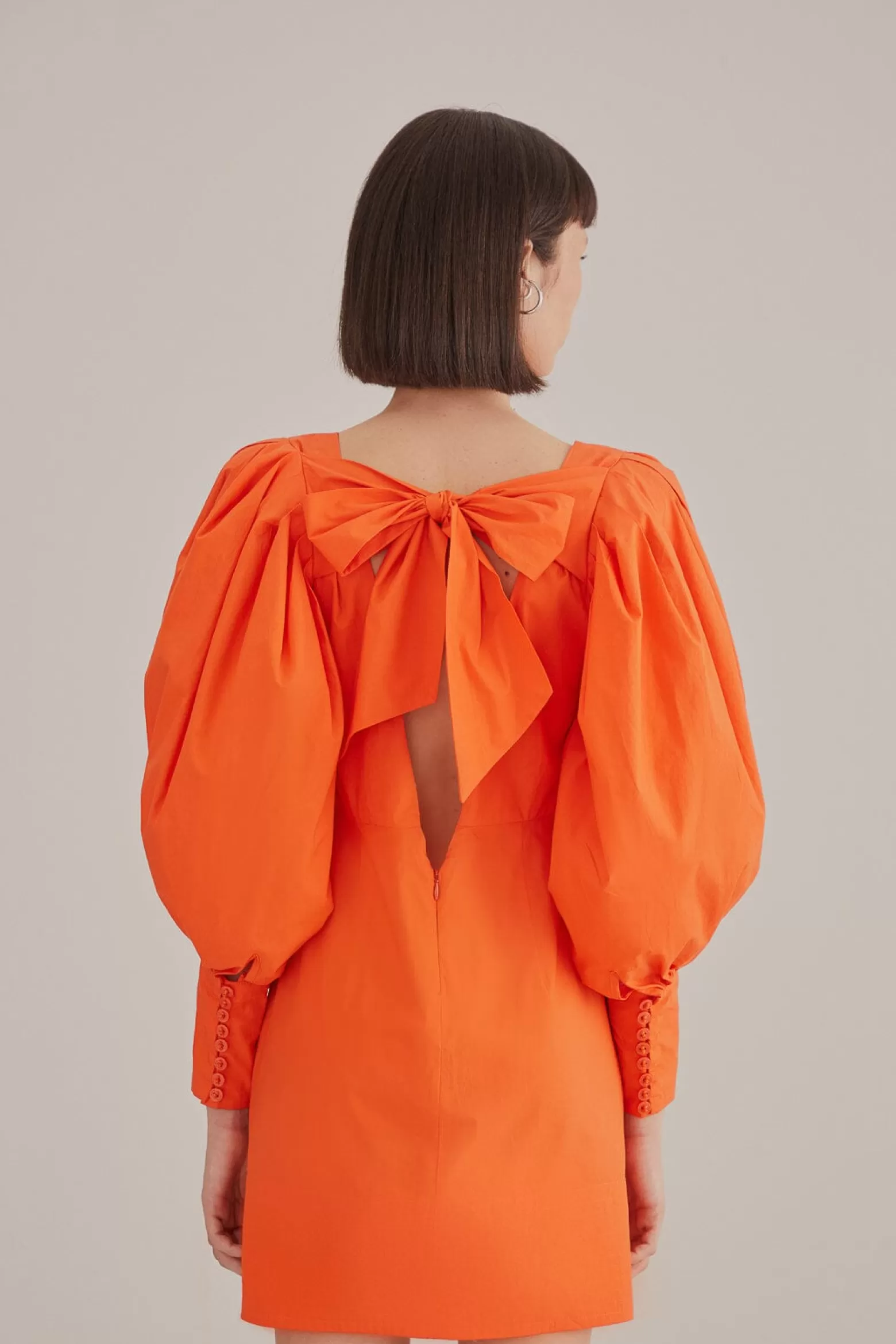 Hot FARM Rio  ORANGE OPEN BACK MINI DRESS