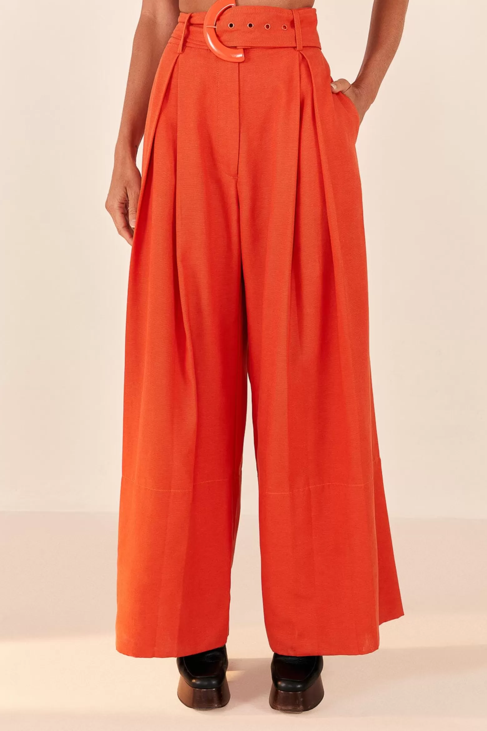 Hot FARM Rio  ORANGE TAILORED PANTS