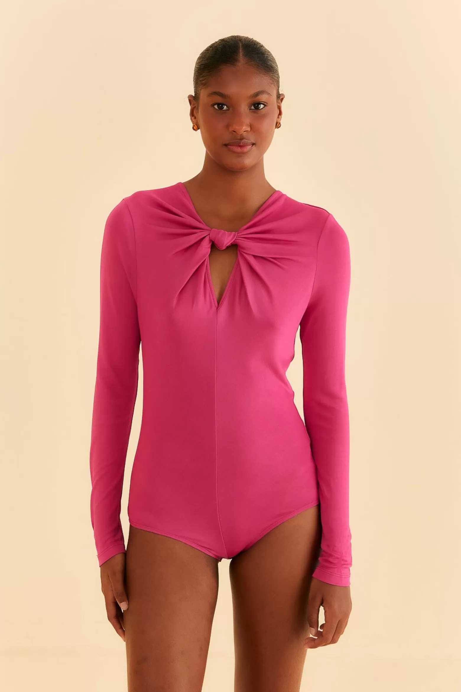 Flash Sale FARM Rio  PINK LONG SLEEVE BODYSUIT