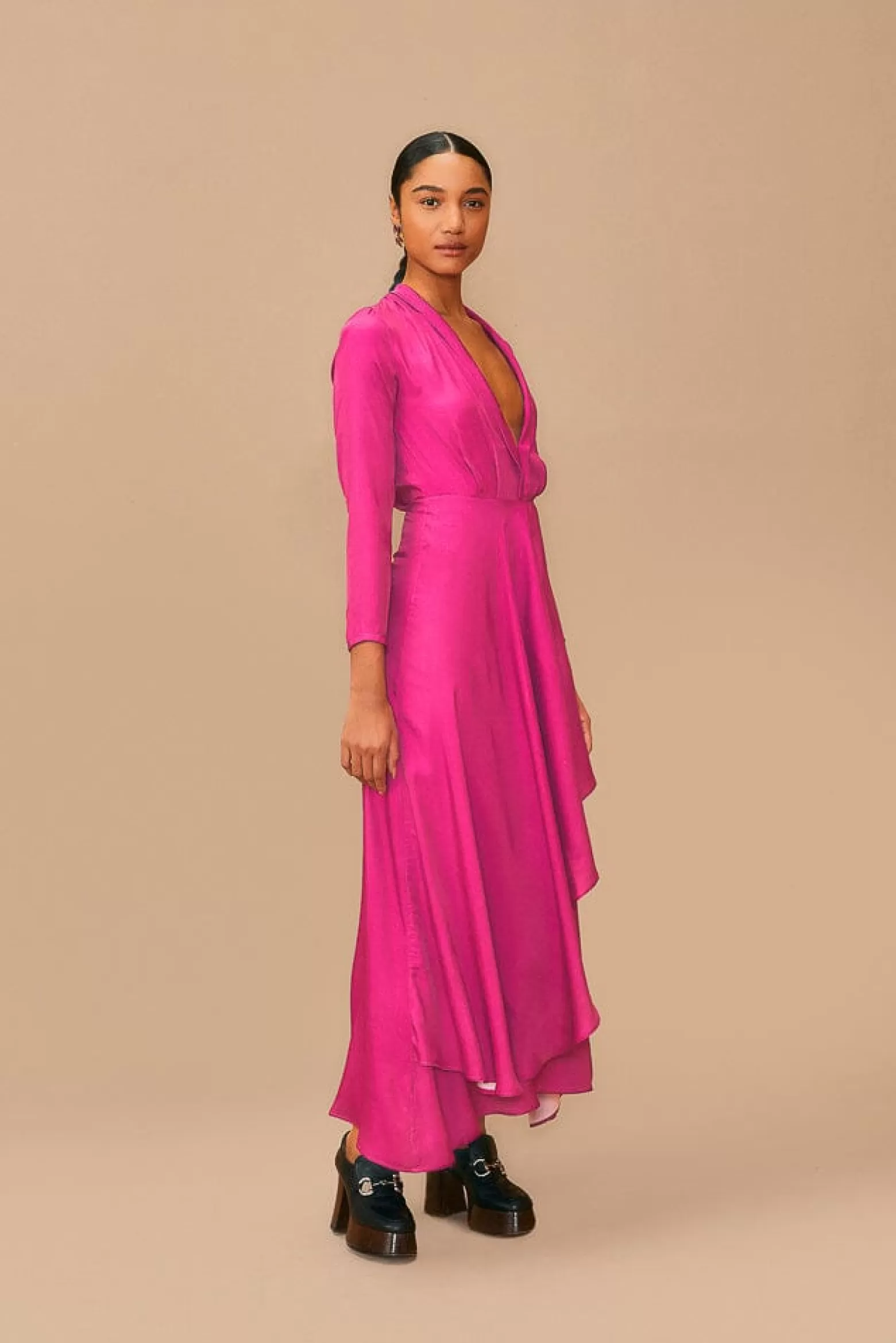 Cheap FARM Rio  PINK LONG SLEEVE MAXI DRESS