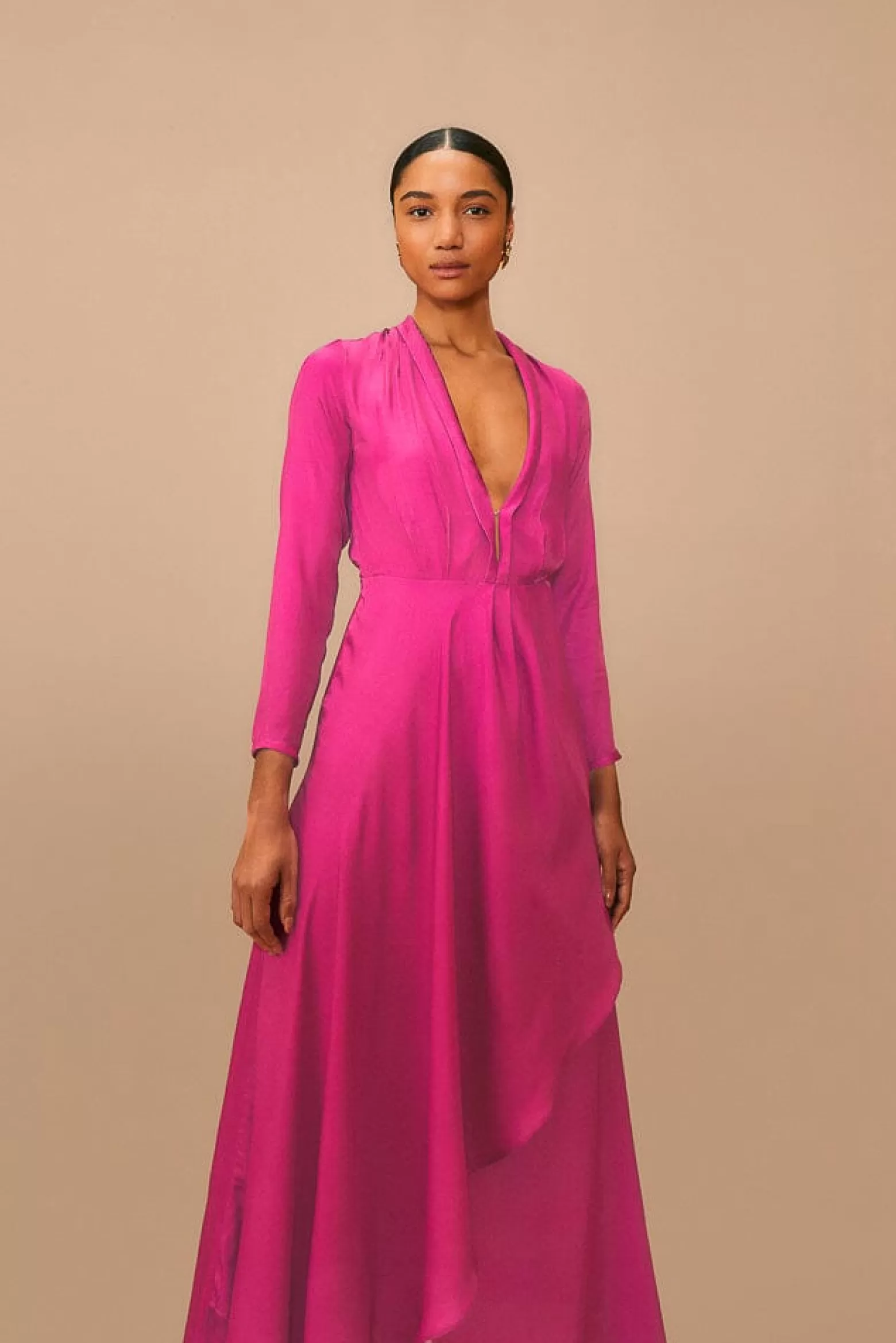 Cheap FARM Rio  PINK LONG SLEEVE MAXI DRESS