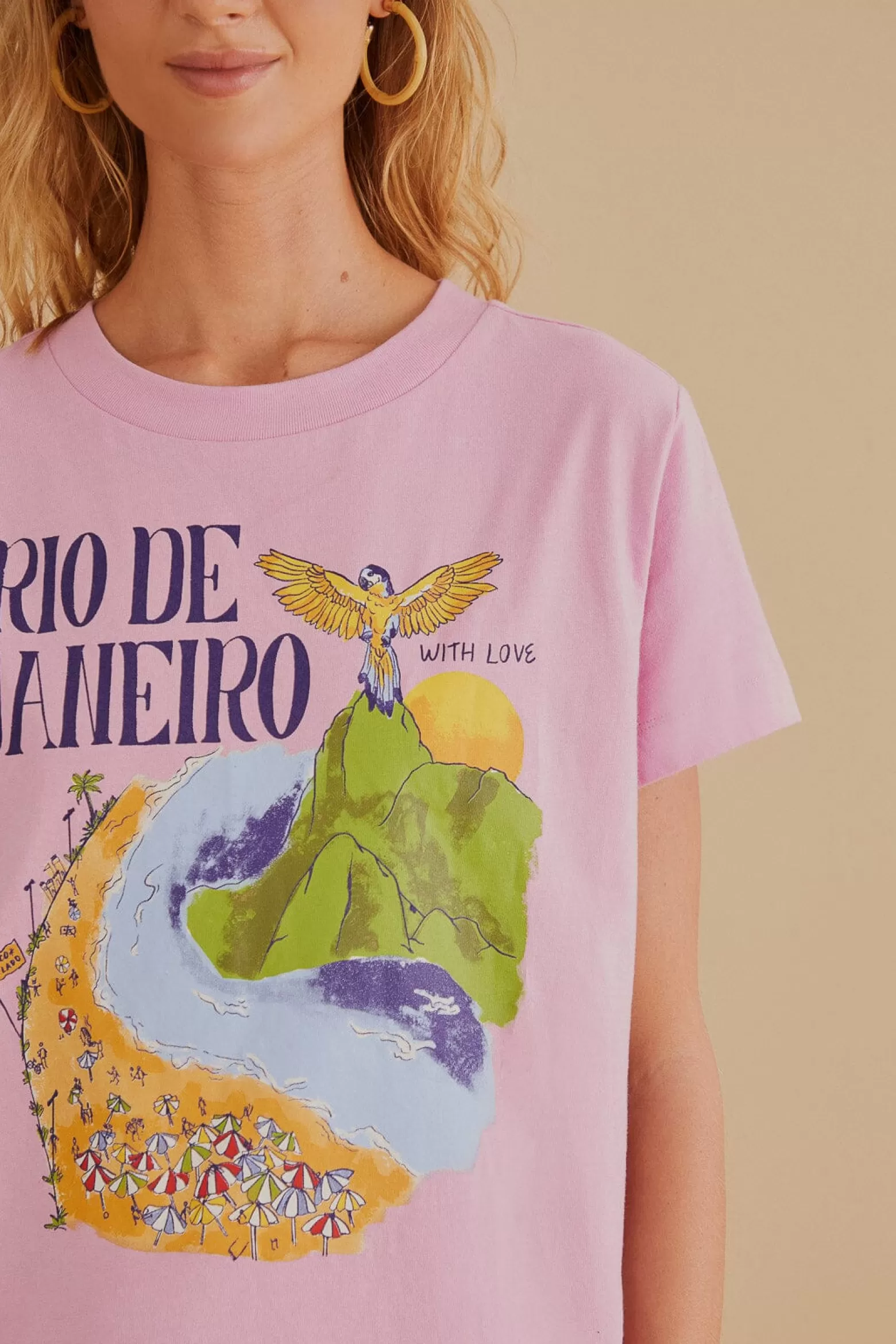 Outlet FARM Rio  RIO DE JANEIRO ORGANIC COTTON FIT T-SHIRT