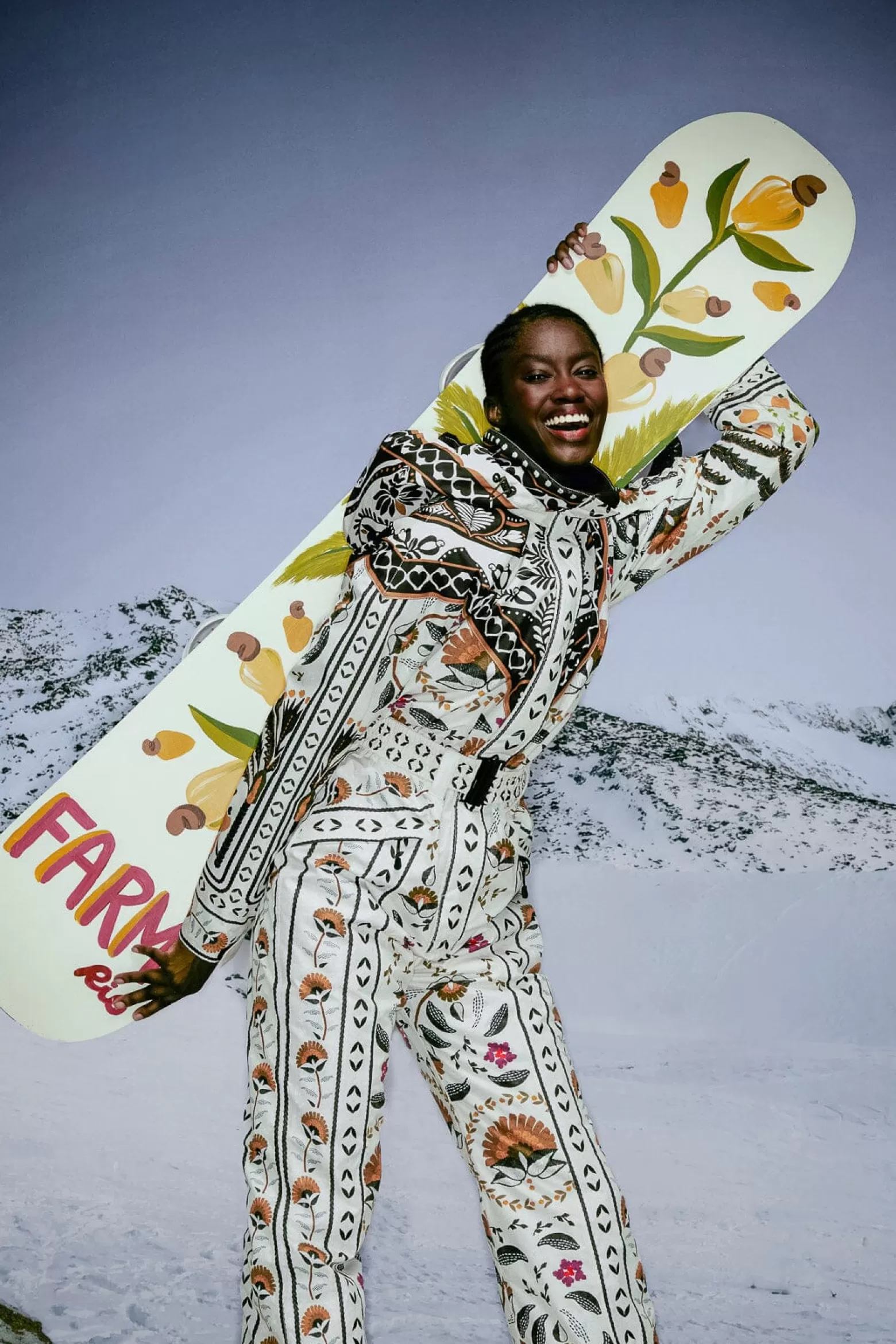 Store FARM Rio  SAND PALMS PARADISE SKI JUMPSUIT