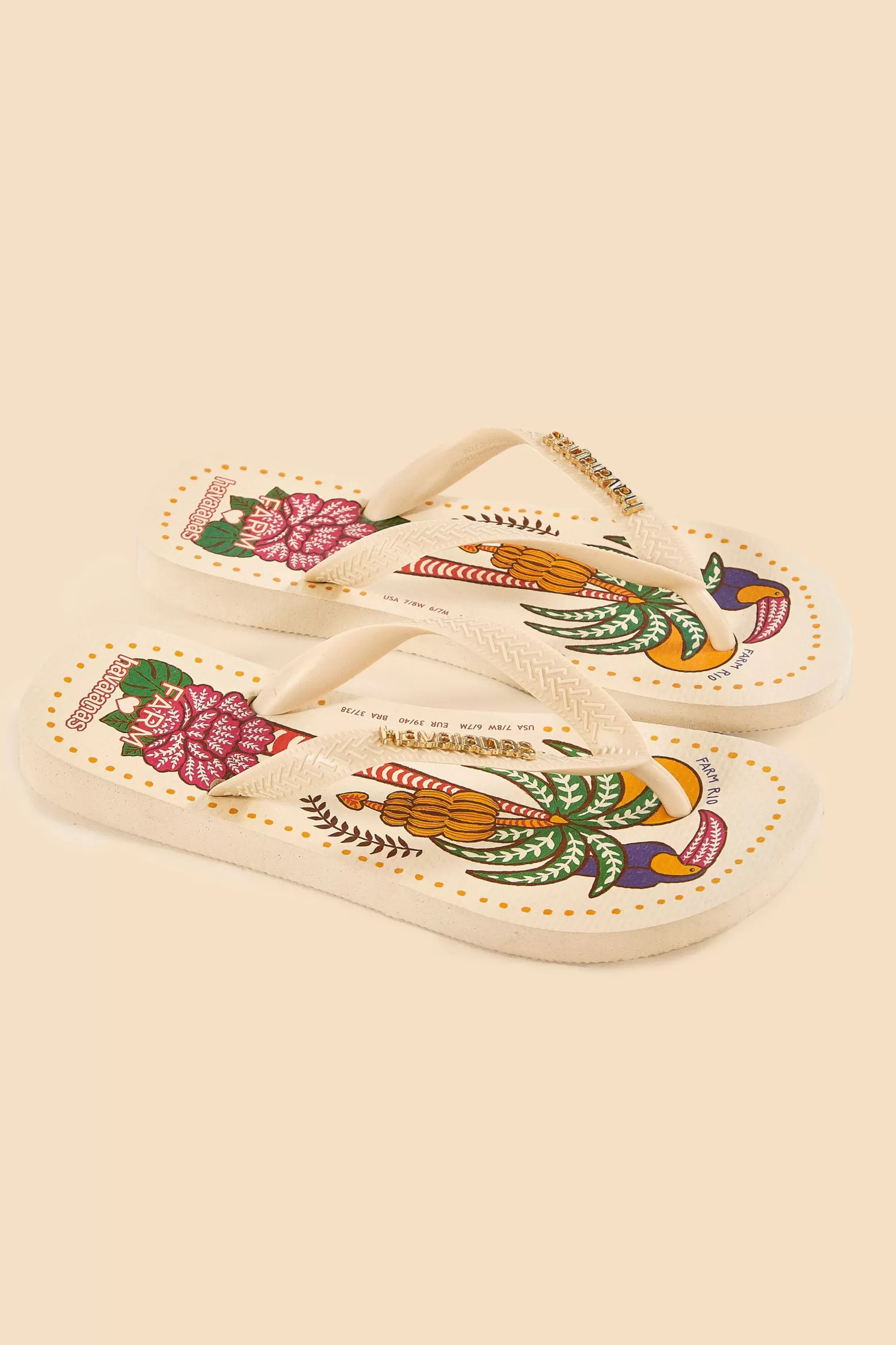 Hot FARM Rio  SUMMER SUNRISE HAVAIANAS SANDALS