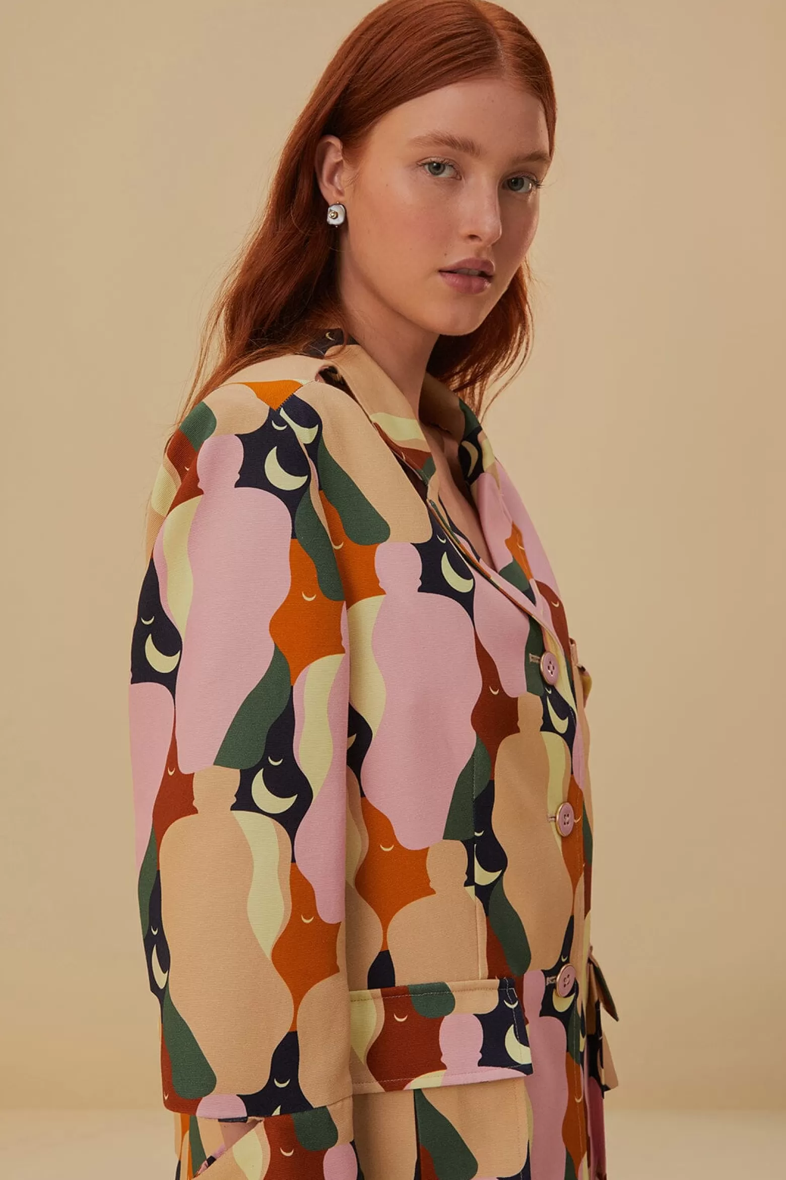 Flash Sale FARM Rio  THE KISS MULTICOLOR CUT OUT BLAZER