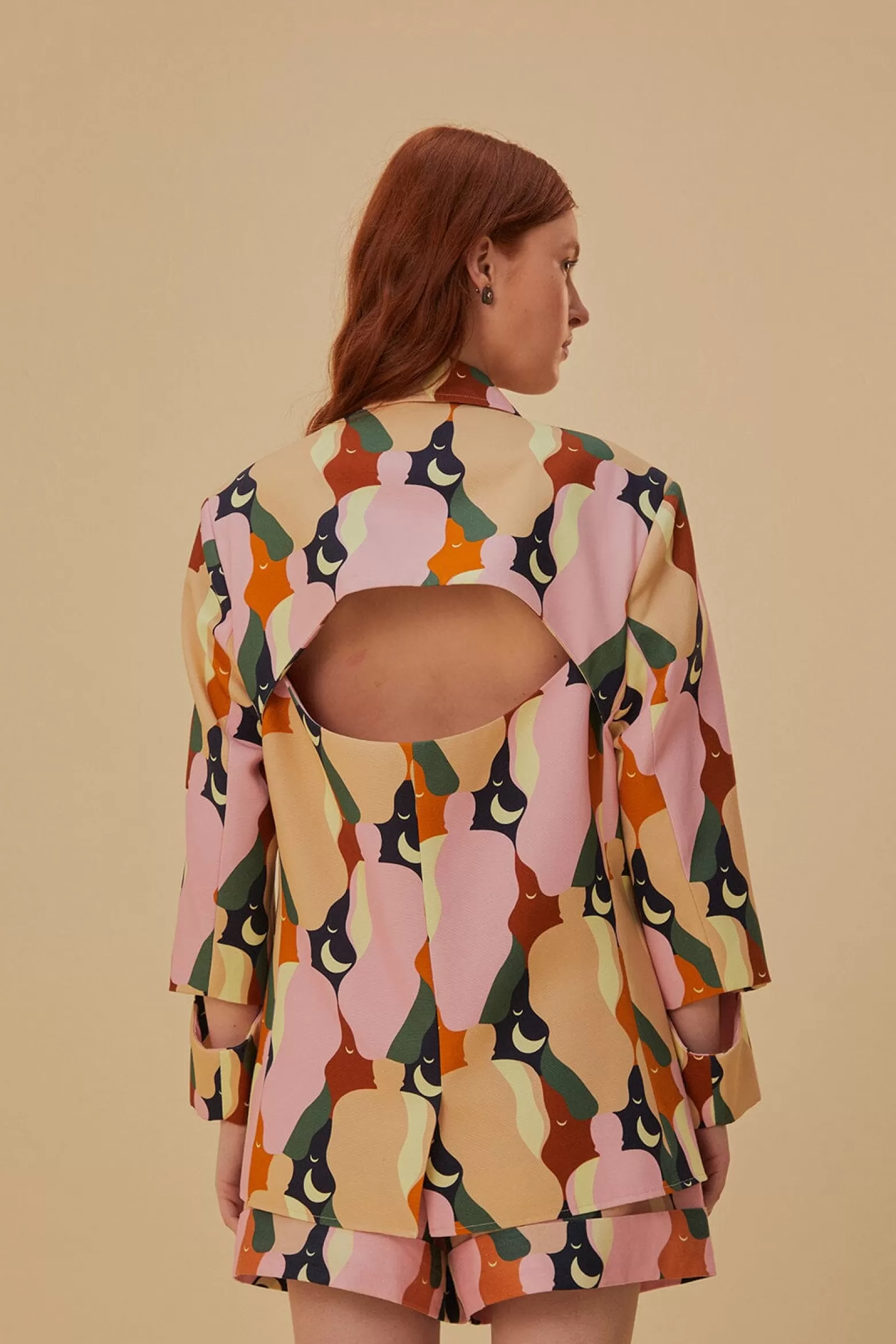 Flash Sale FARM Rio  THE KISS MULTICOLOR CUT OUT BLAZER