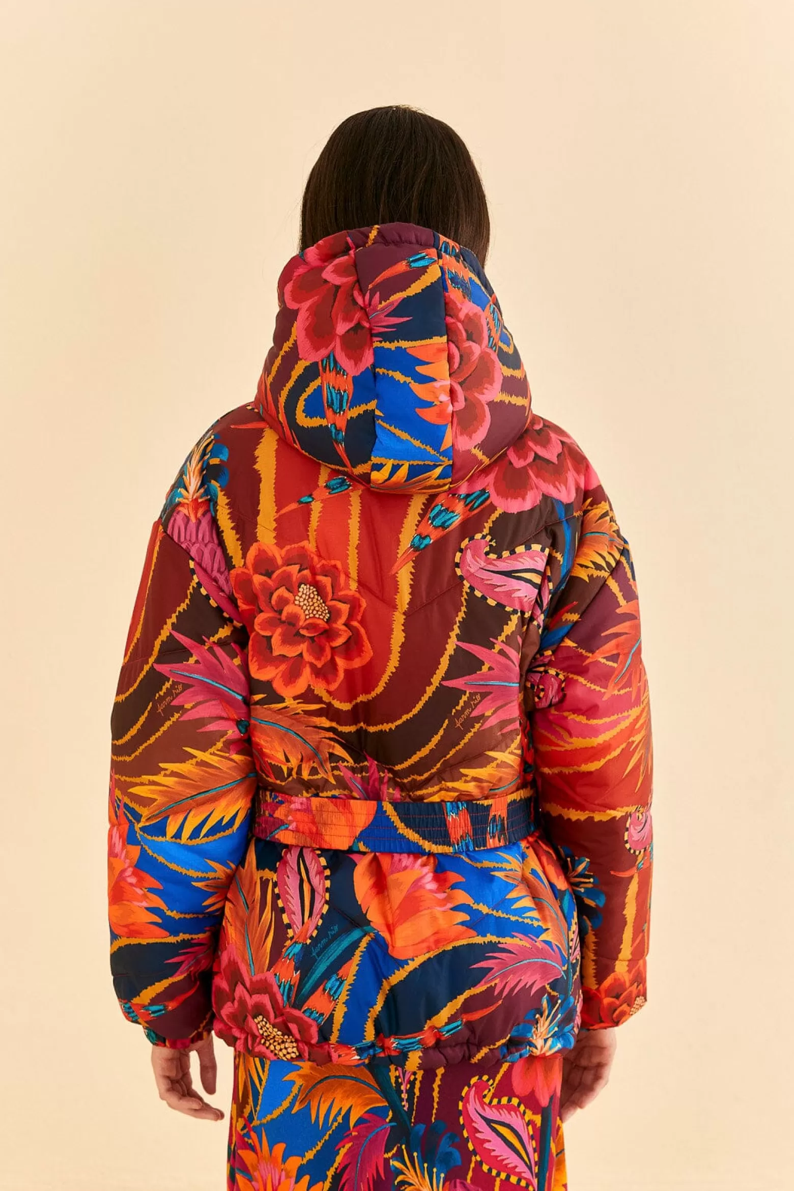 Best Sale FARM Rio  VINTAGE WAVE REVERSIBLE PUFFER JACKET